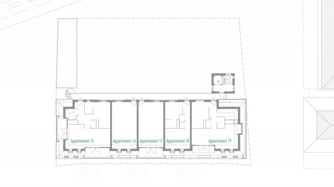 Plattegrond tweede verdieping